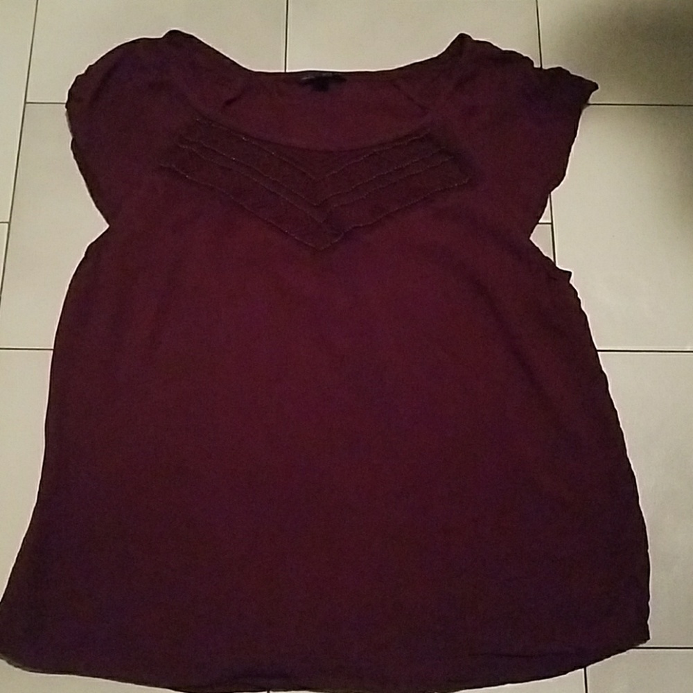 Burgundy AE Blouse
